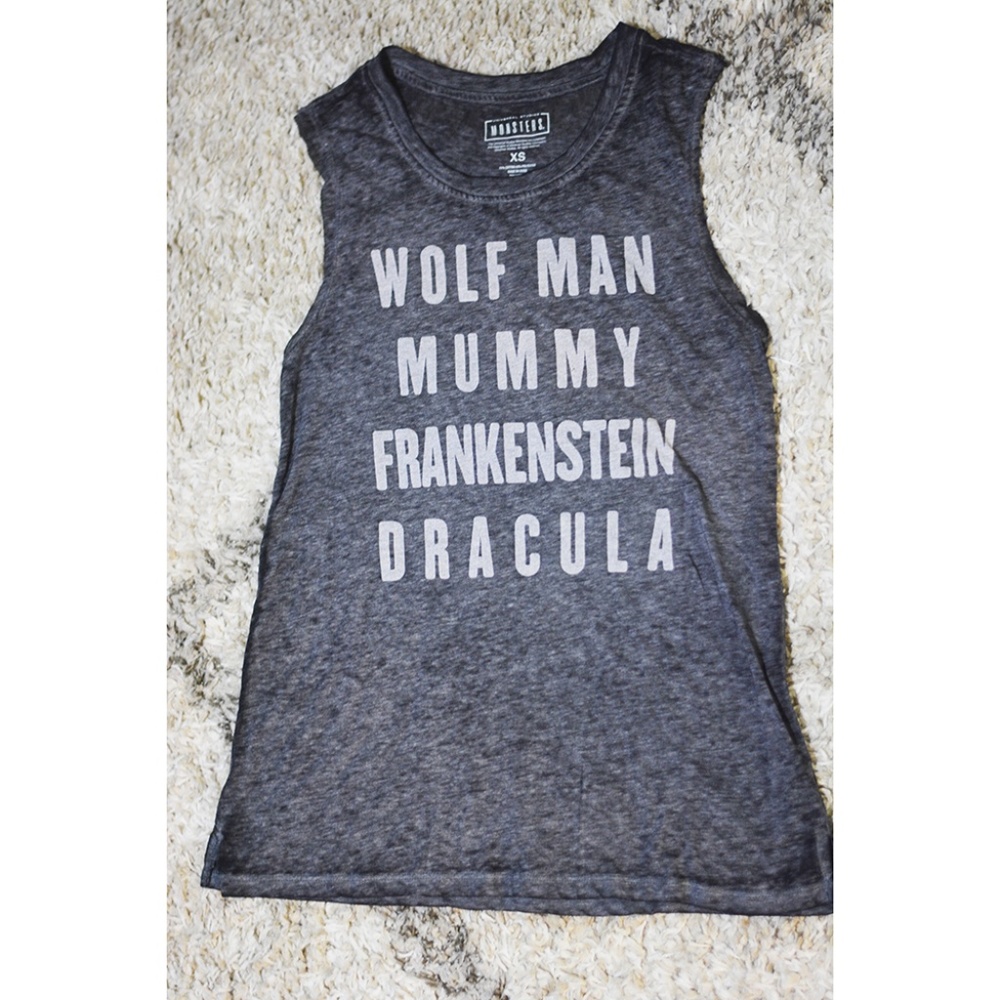Universal Studios Monsters Burn out tank top